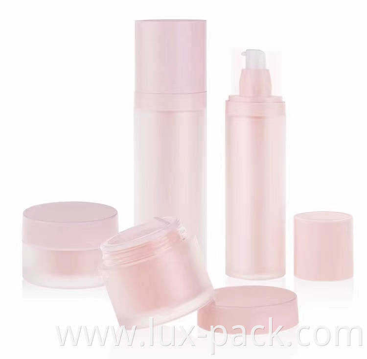 Wholesale Cosmetic Packaging Pink Lotion Bottle 120ml Skin Care Acrylic Pump Bottle